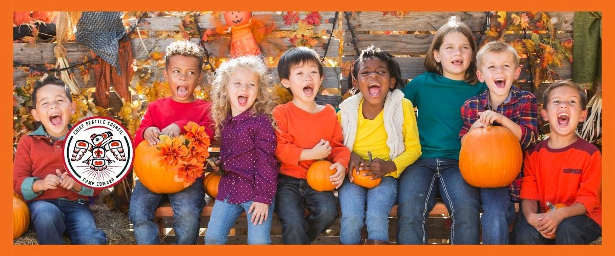 Kids with pumpkins