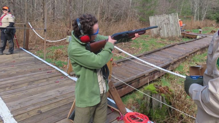 Youth with shotgun