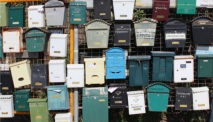 A bunch of mailboxes